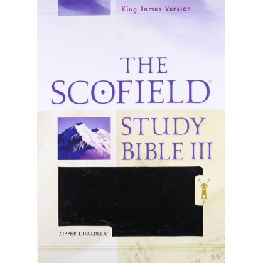 KJV Scofield Study Bible III W/Zip Black Duradera Imitation Leather - Oxford University Press